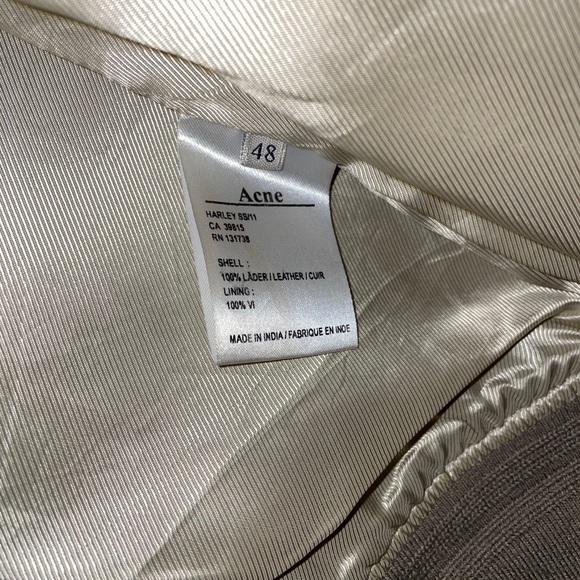 Acne Studios Brown Leather Jacket (48)